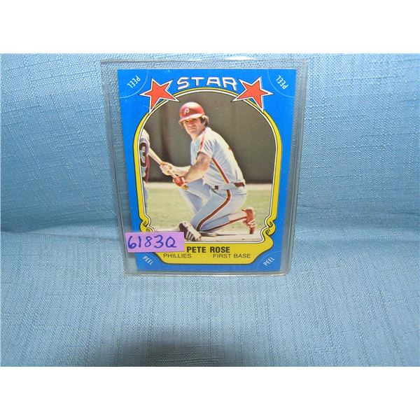 Pete Rose all star baseball card