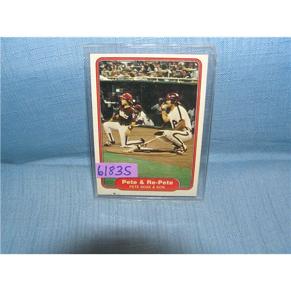 Pete Rose all star baseball card