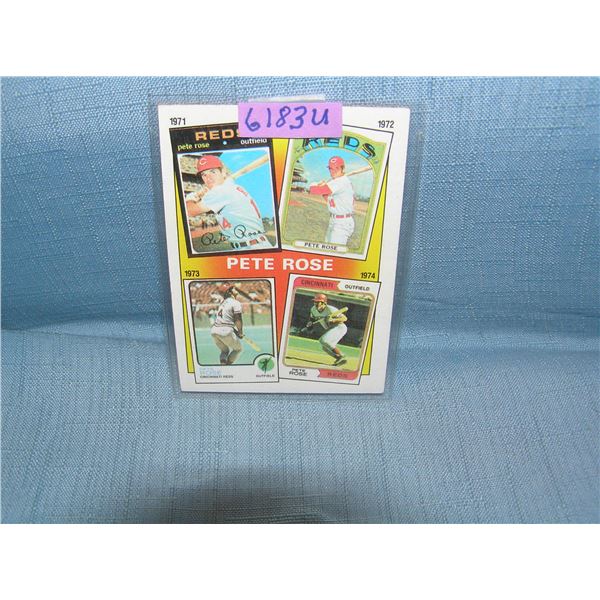 Pete Rose all star baseball card