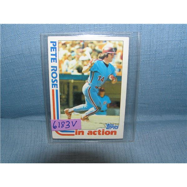 Pete Rose all star baseball card