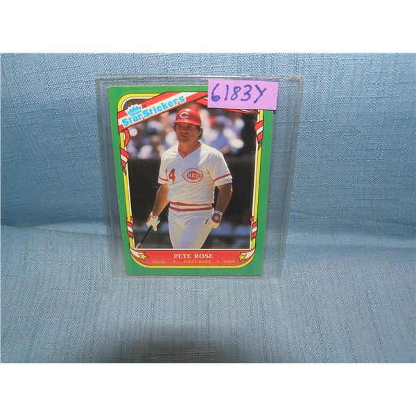 Pete Rose all star baseball card