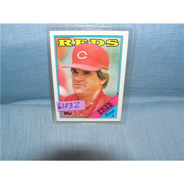 Pete Rose all star baseball card