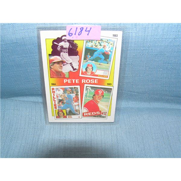 Pete Rose all star baseball card