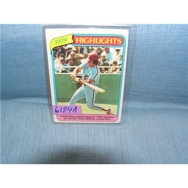 Pete Rose all star baseball card