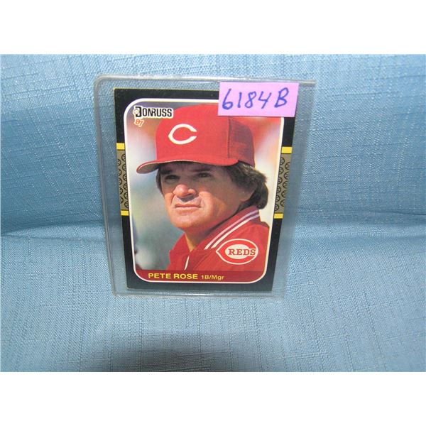 Pete Rose all star baseball card