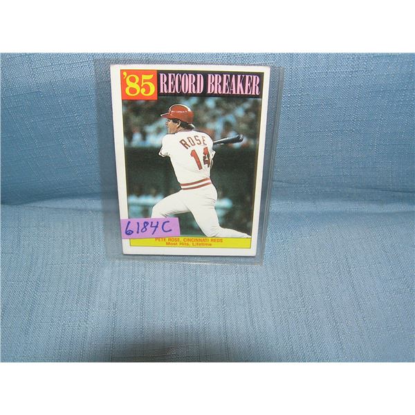 Pete Rose all star baseball card