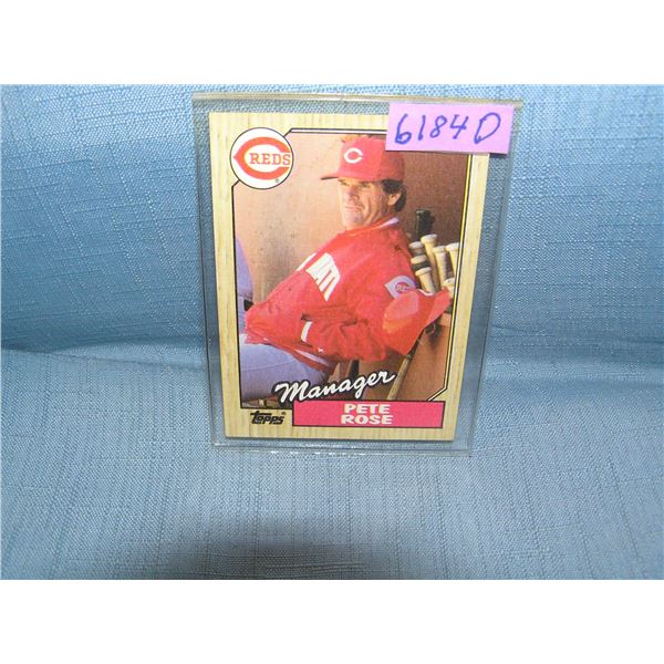 Pete Rose all star baseball card