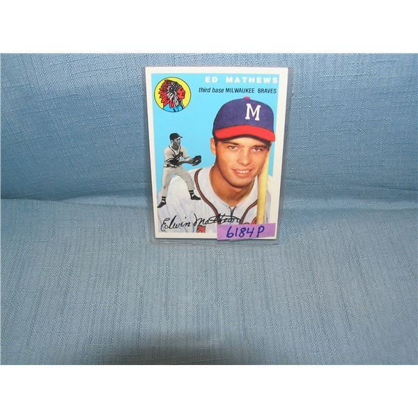 Eddie Mathews Topps archives baseball card
