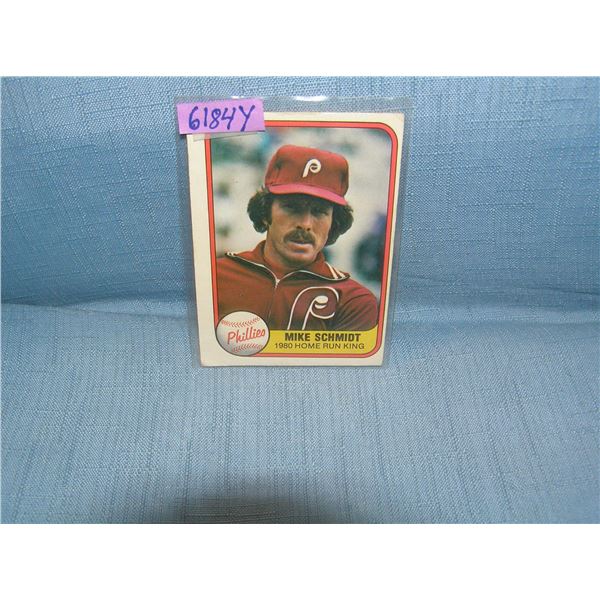 Mike Schmidt all star baseball card