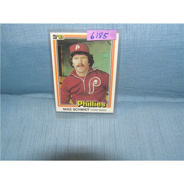 Mike Schmidt all star baseball card