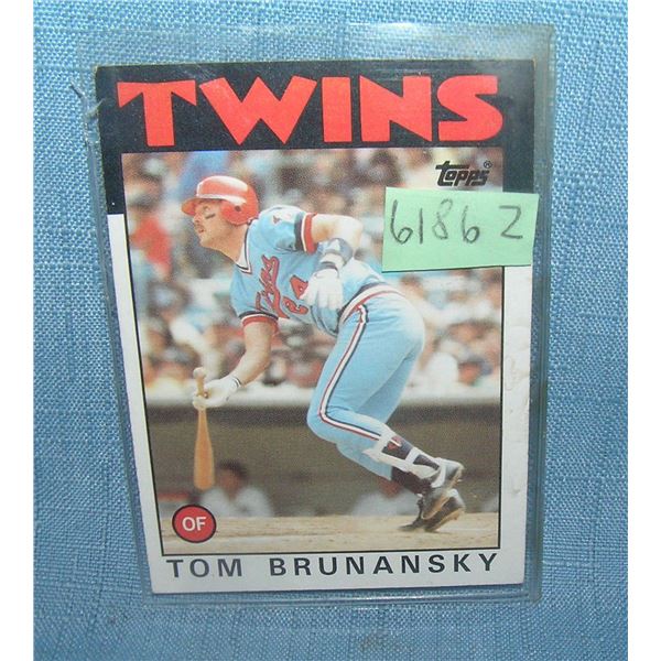 Vintage Tom Brunansky baseball card