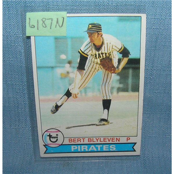 Vintage Bert Blyleven baseball card