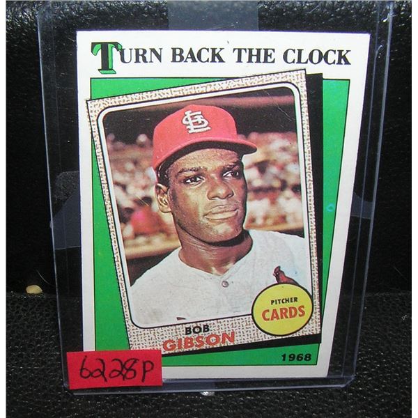 Vintage Bob Gibson all star baseball card