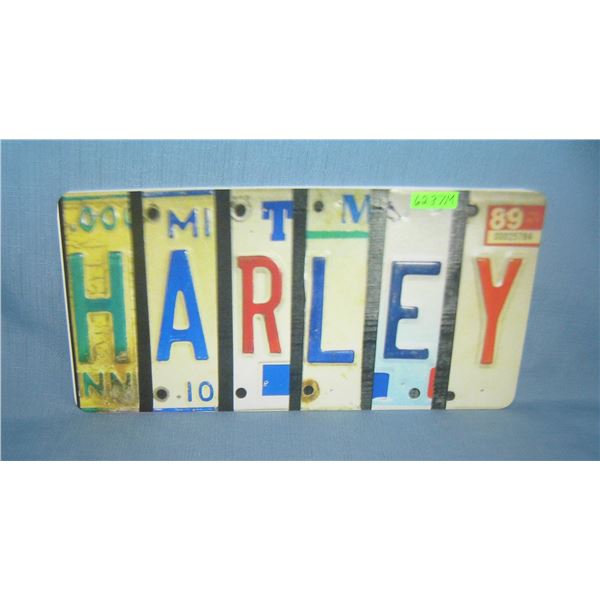 Harley License plate size  retro stylesign
