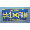 Image 1 : Michigan Wolverines License plate size retro sign