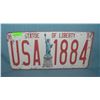 Image 1 : Statue of Liberty USA License plate size retro sign