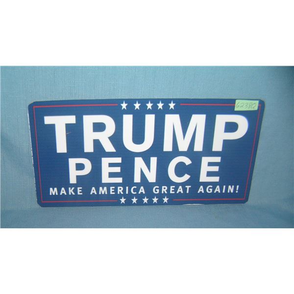 Trump   retro stylelicense plate size sign