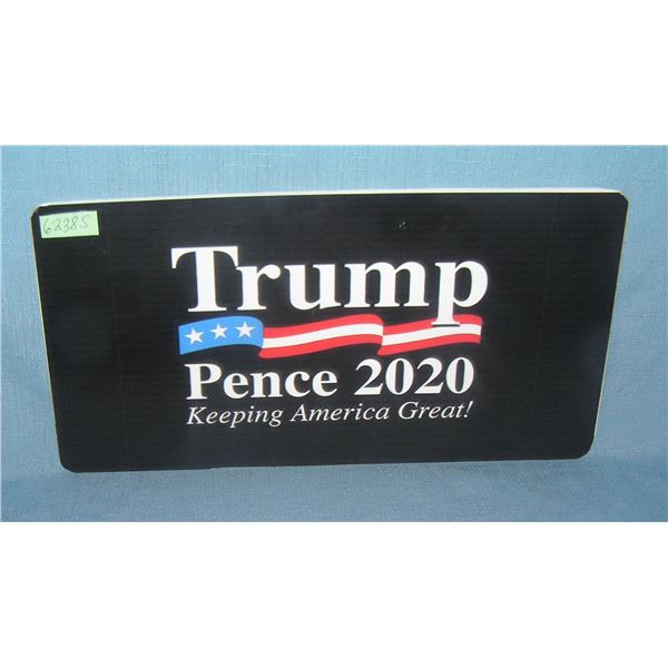 Trump   retro stylelicense plate size sign