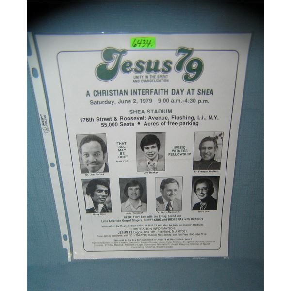 Jesus '79 flyer featuring Jim Bakker