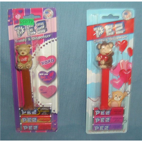 Pair of vintage PEZ Candy containers