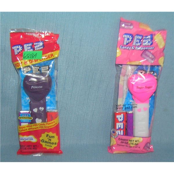 Pair of vintage PEZ Candy containers