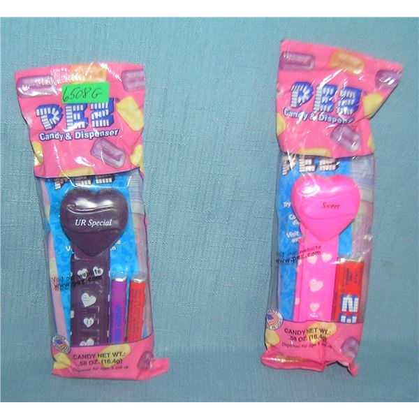 Pair of vintage PEZ Candy containers
