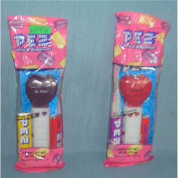 Pair of vintage PEZ Candy containers