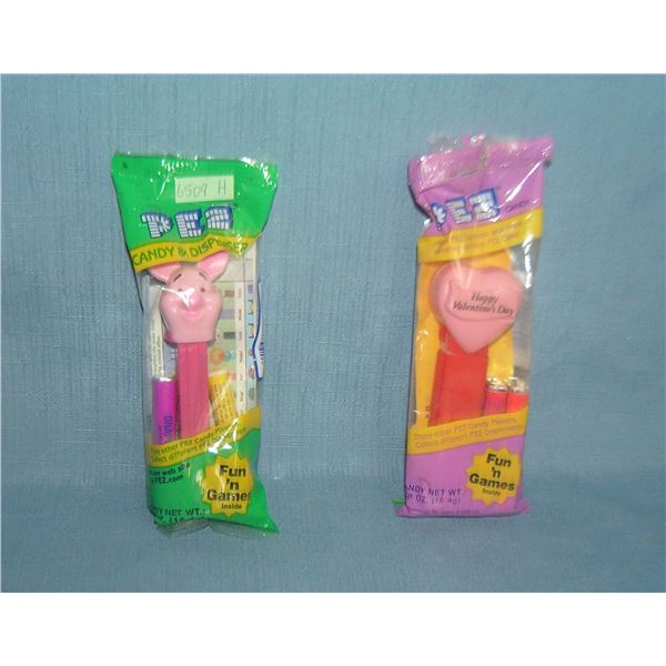 Pair of vintage PEZ Candy containers