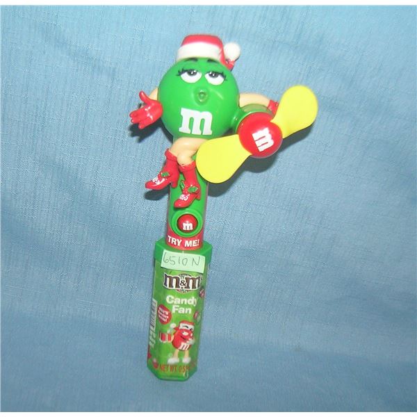 M&M's Characters candy container and fan