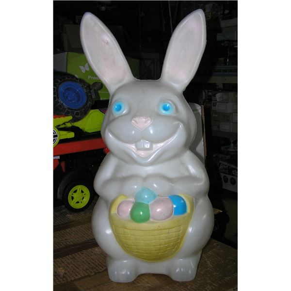 Vintage hand painted hard plastic Easter bunny