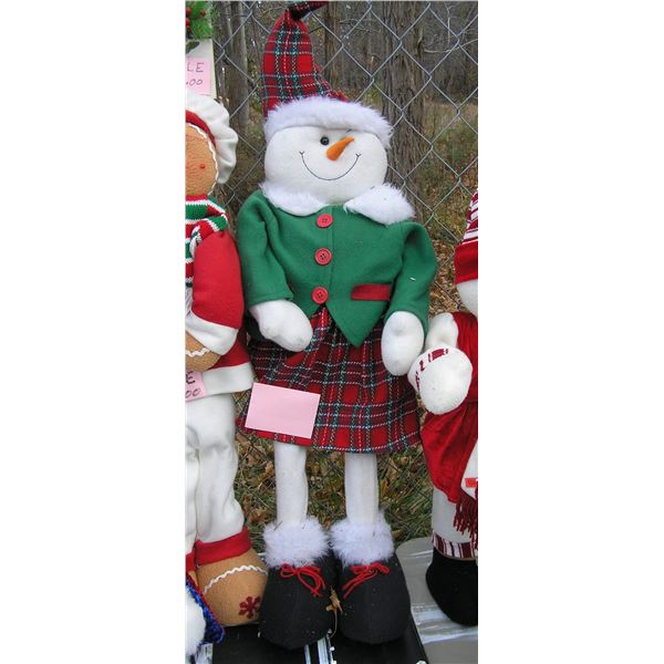 Large Snowman Christmas holiday display piece