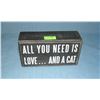 Image 1 : All you need is love and a cat sign