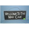 Image 1 : Welcome to the man cave wooden sign