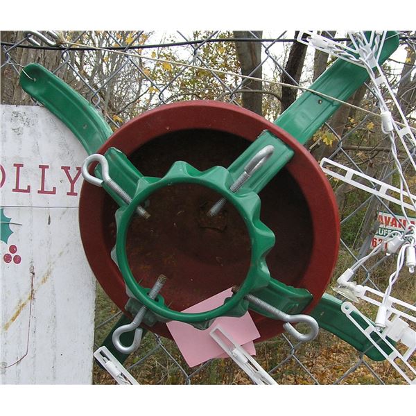 Large all metal Christmas tree stand
