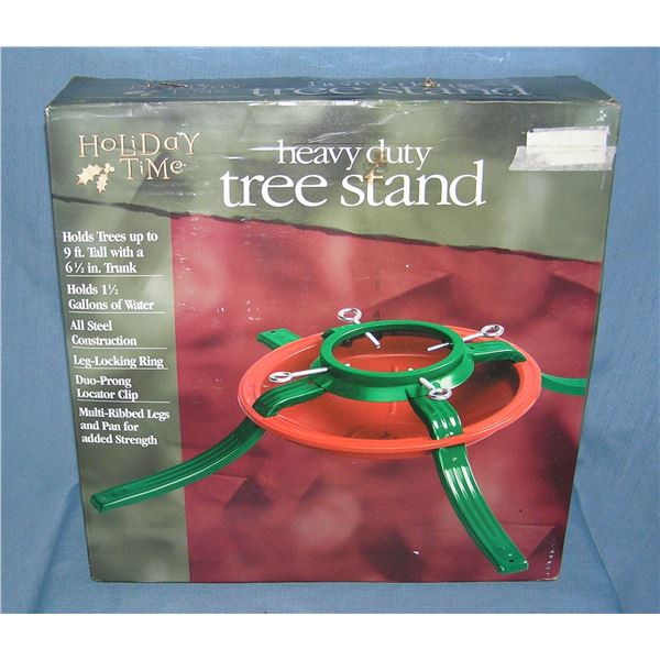 Vintage new in the box all metal Christmas tree stand