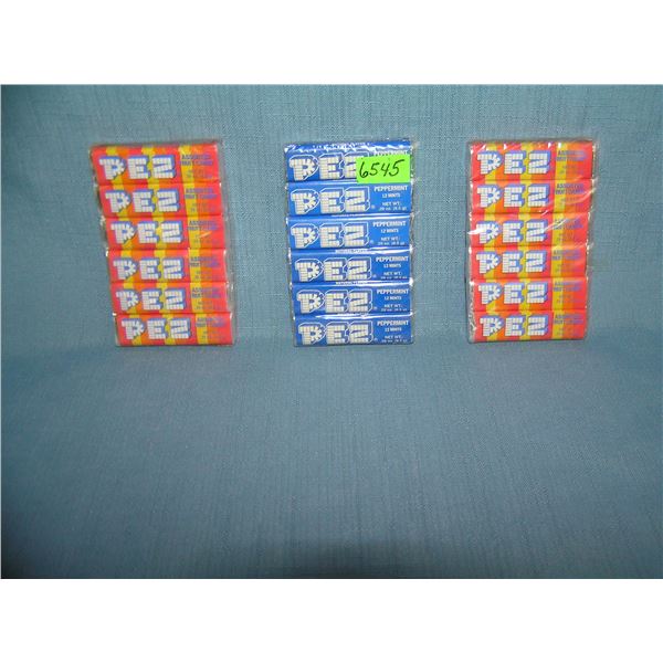 Group of vintage PEZ candy