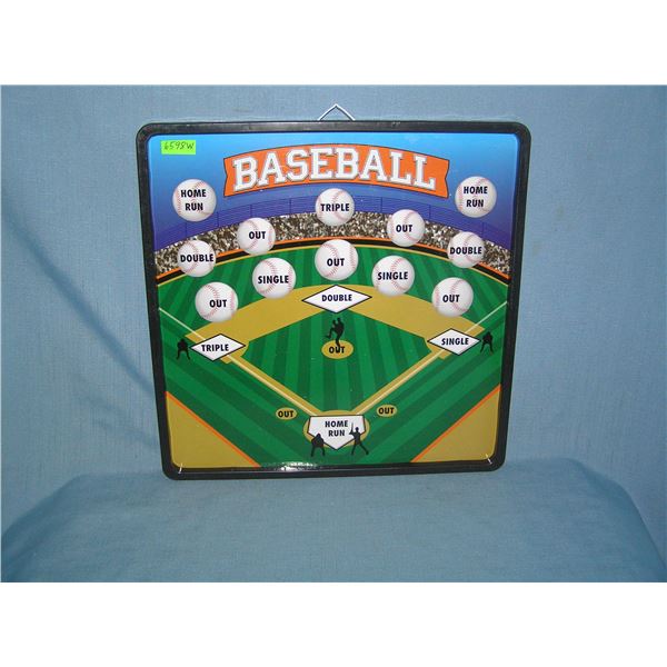 Baseball and darts double sided hanging game board