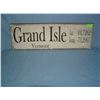 Image 1 : Grand Isle Vermont wood sign