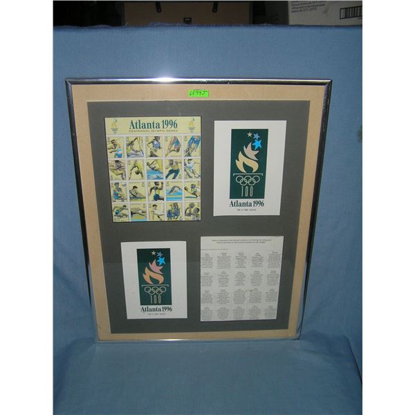 1996 Atlanta Olympics framed diorama