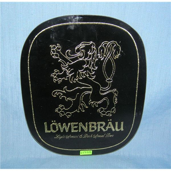 Lowenbrau advertising beer sign