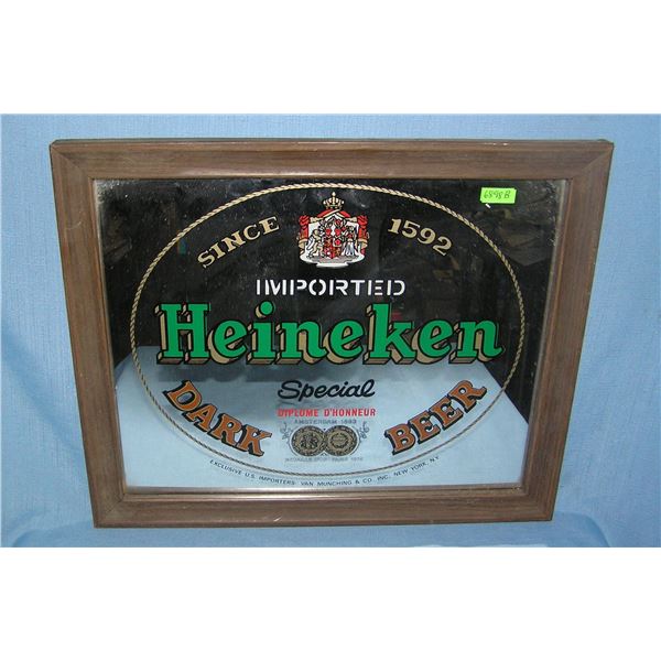 Heineken advertising beer mirror