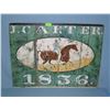 Image 1 : J. Carter 1836 Horseman retro style advertising sign