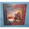 Image 1 : Framed canvas Western cowboy