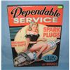 Image 1 : Dependable Service sexy framed canvas advertising sign