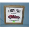 Image 1 : Farmer's Market open daily metal and wood display sign