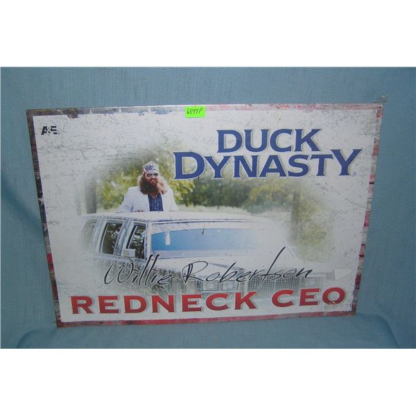 Duck Dynasty metal display sign