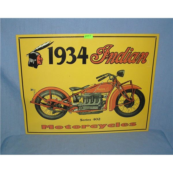 1934 Indian Motorcycles sign