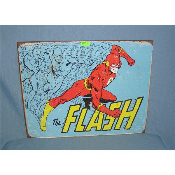 The Flash Marvel super hero metal display sign