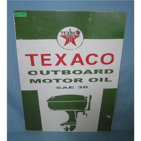 Texaco motor oil  retro style advertising sign