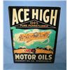 Image 1 : Ace High Motor Oils  retro style advertising sign
